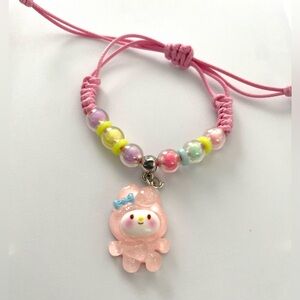 Cute Pink Character Bracelet